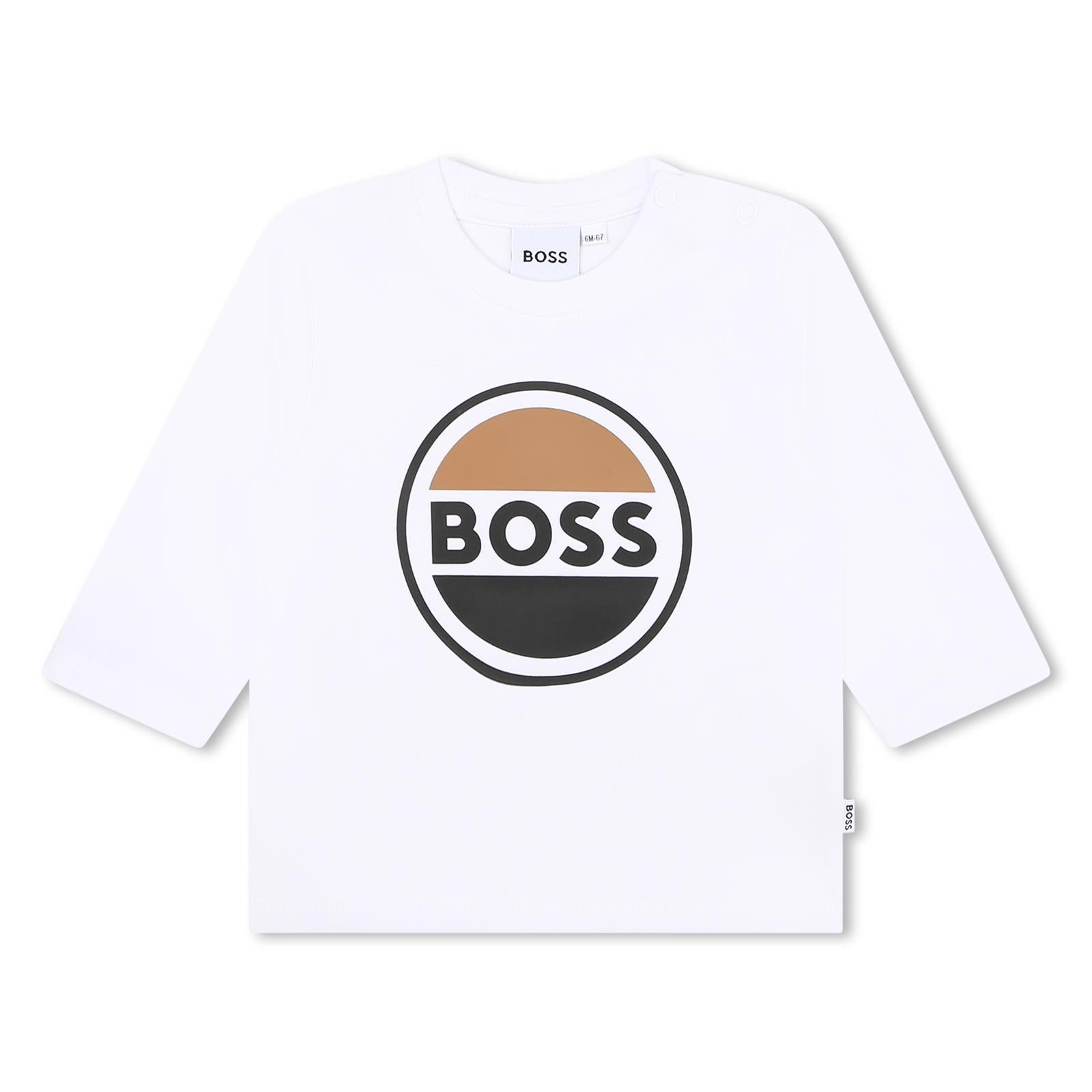 Hugo Boss Baby Boys Emblem White Top