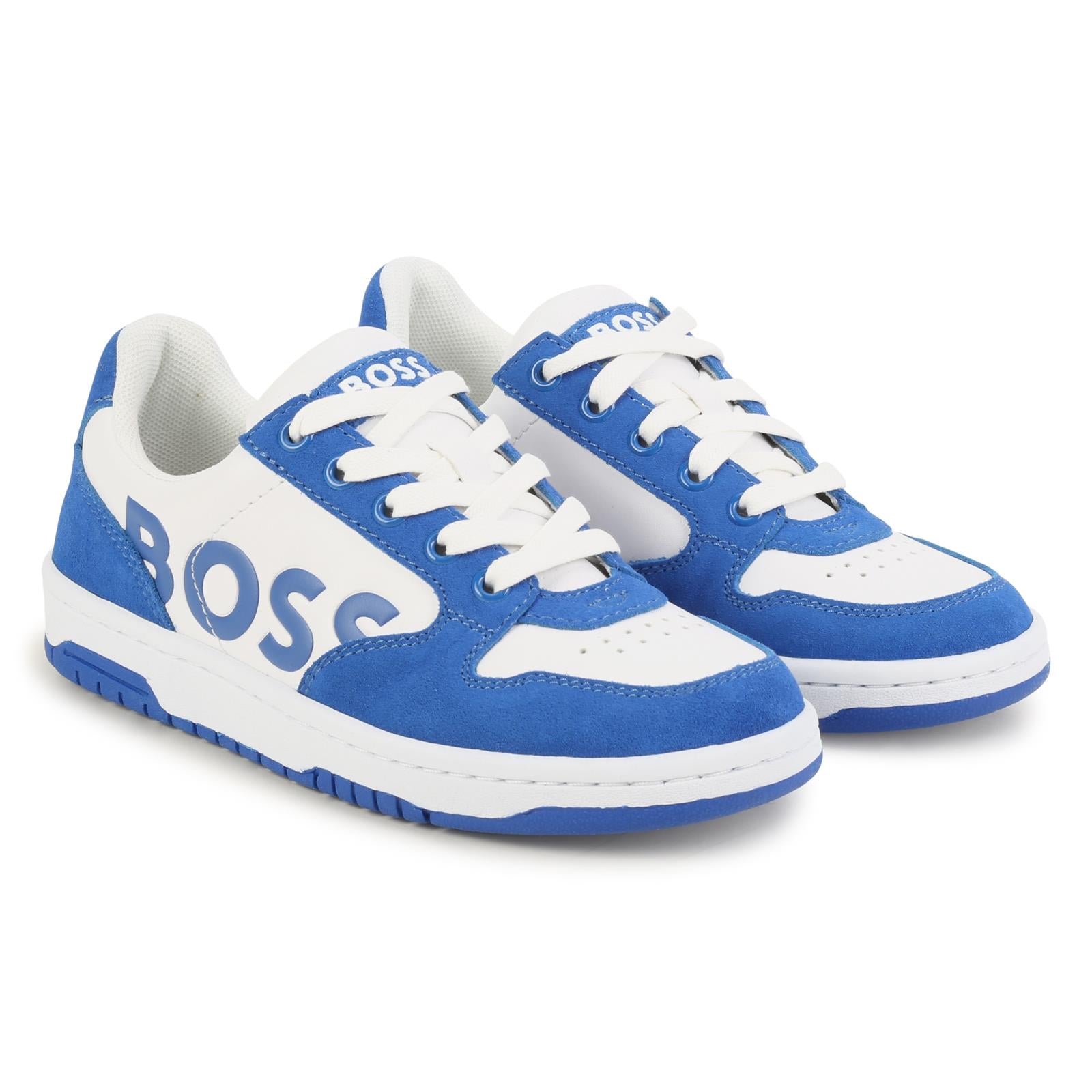 Hugo Boss White & Blue Sneakers