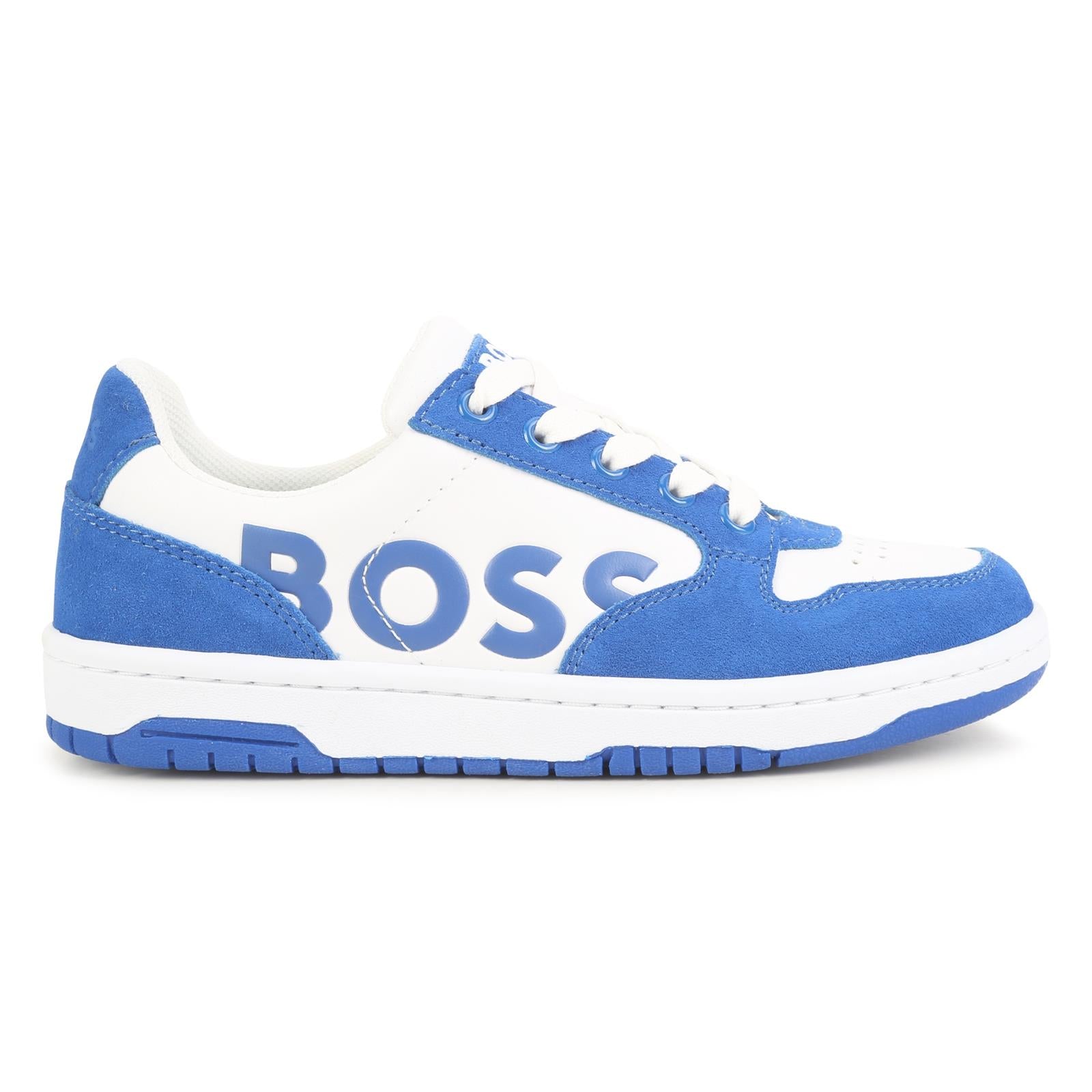 Hugo Boss White & Blue Sneakers