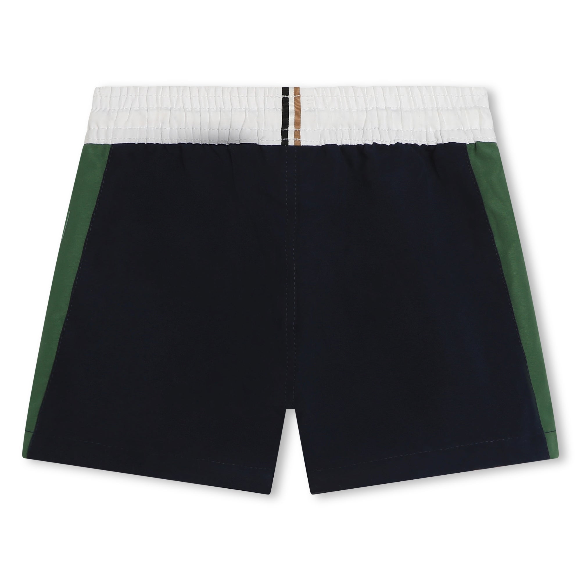 Hugo Boss Baby Boys Navy and Green Swim Shorts
