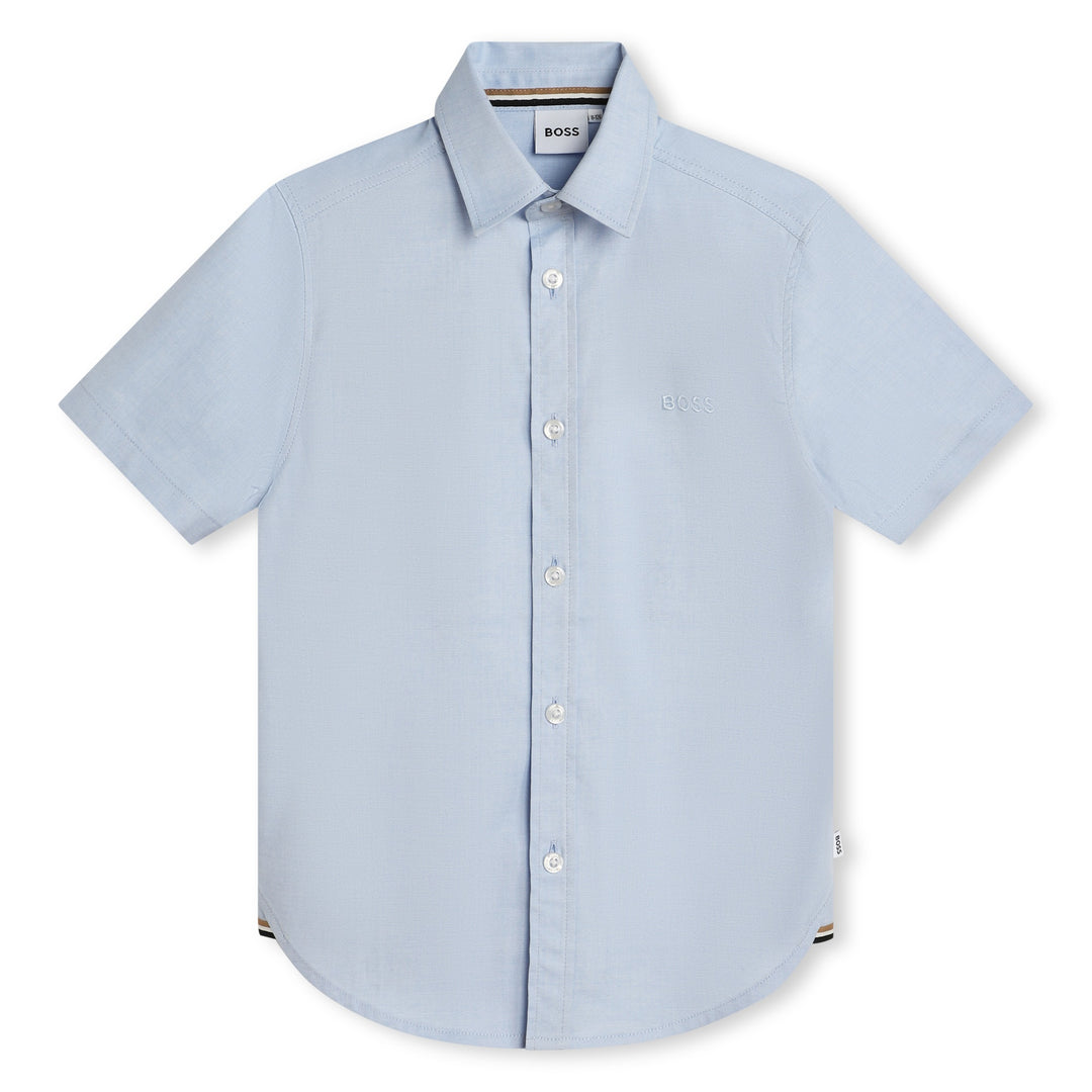 Hugo Boss Blue Short Sleeve Shirt