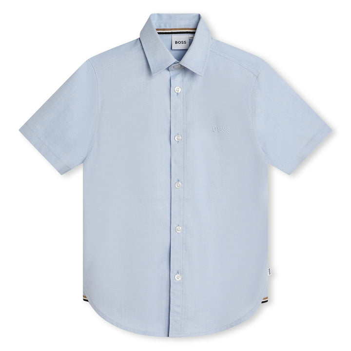 Hugo Boss Blue Short Sleeve Shirt