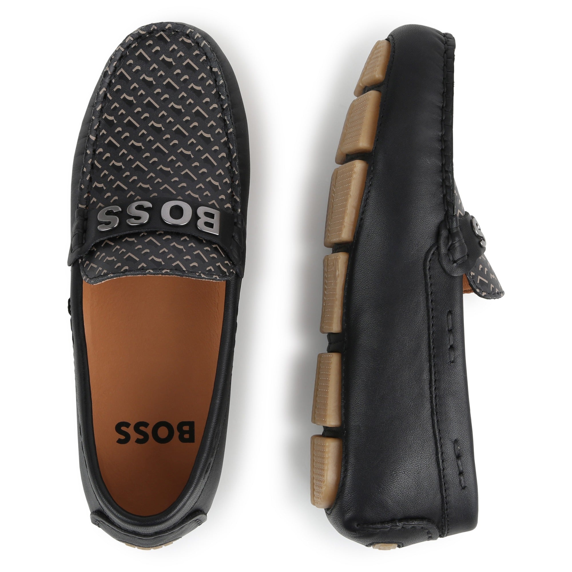 Hugo Boss Black Monogram Loafers