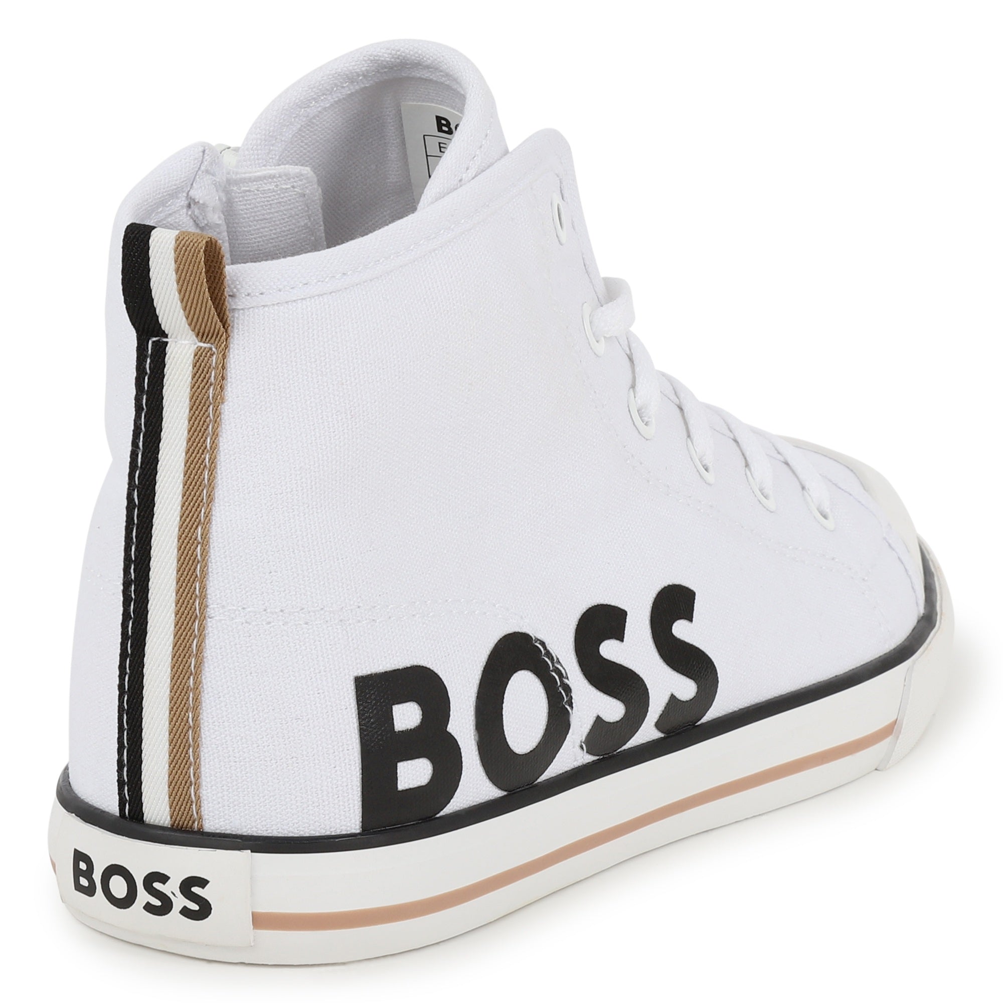 Hugo Boss White High-Top Sneakers