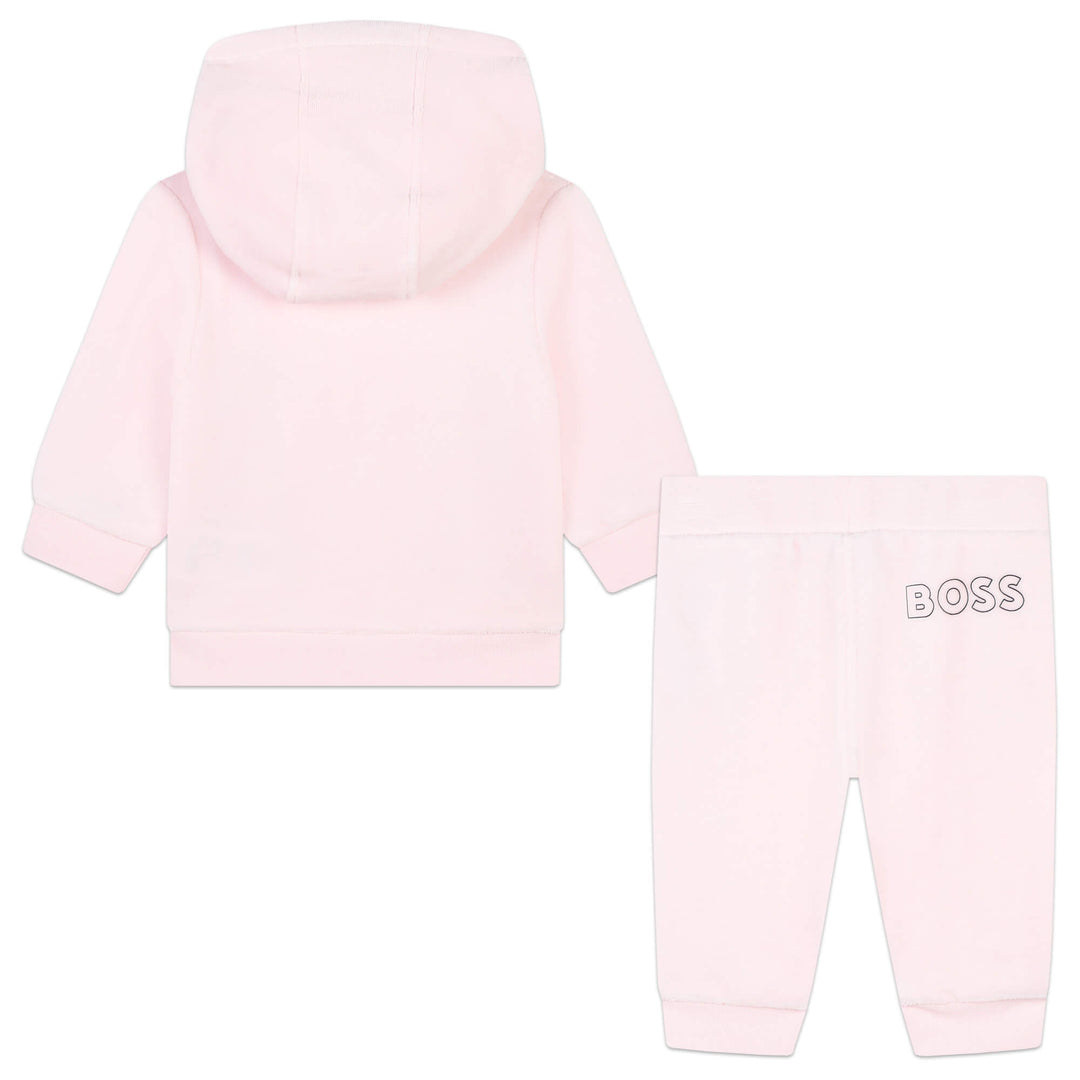 Hugo Boss Baby Girls Pink Tracksuit