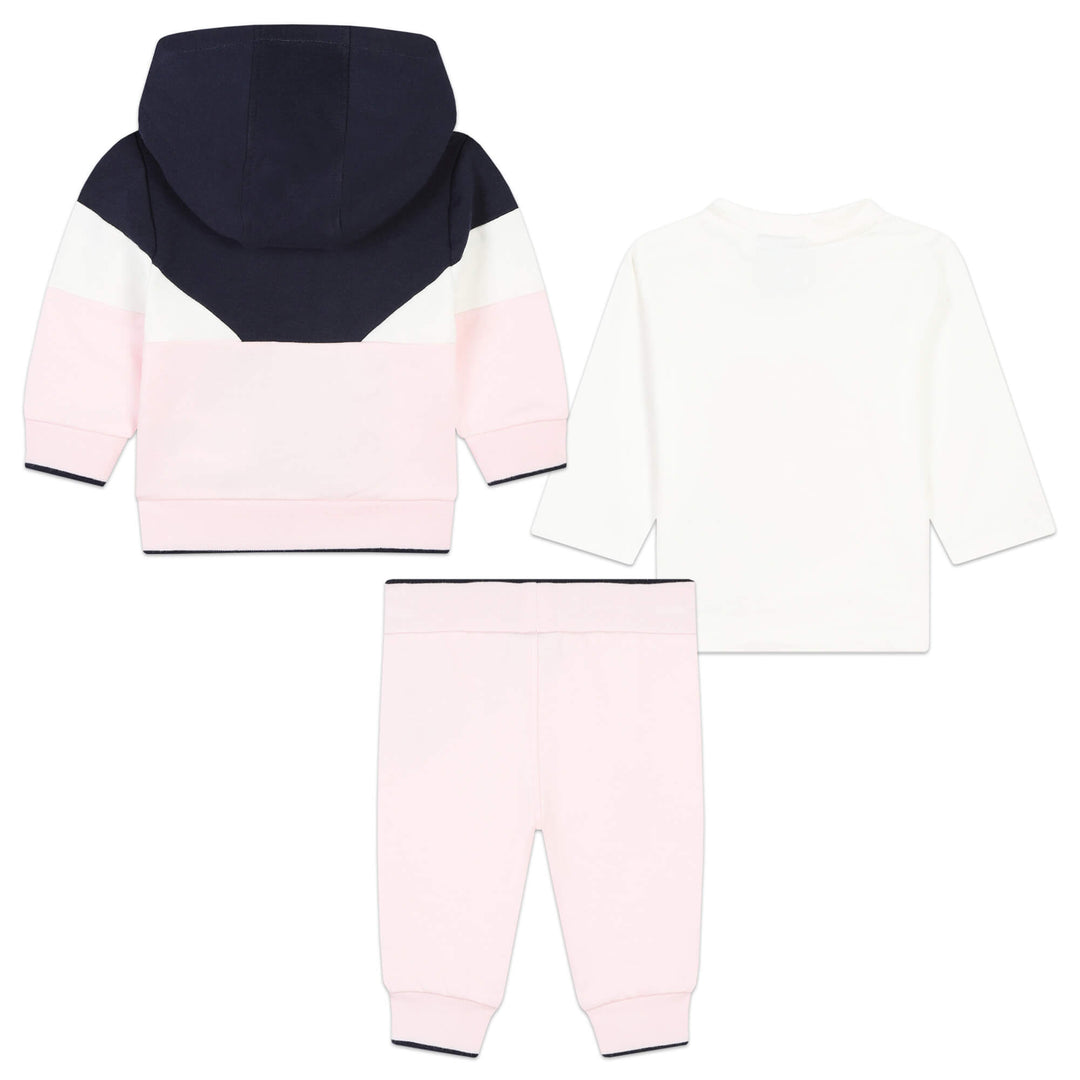 Hugo Boss Baby Girls Pink & Navy Tracksuit