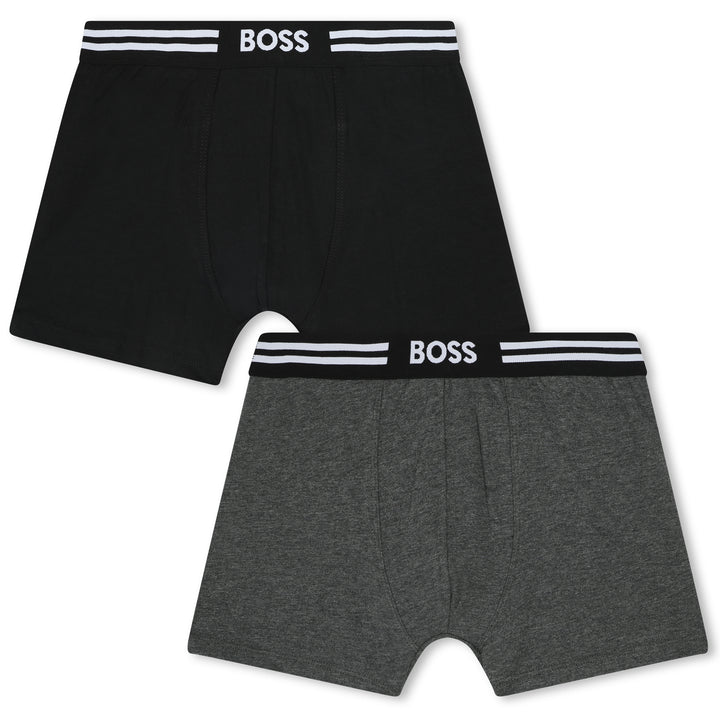 Hugo Boss Grey & Black Boxers