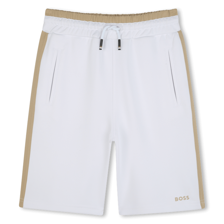 Hugo Boss White & Sand Shorts