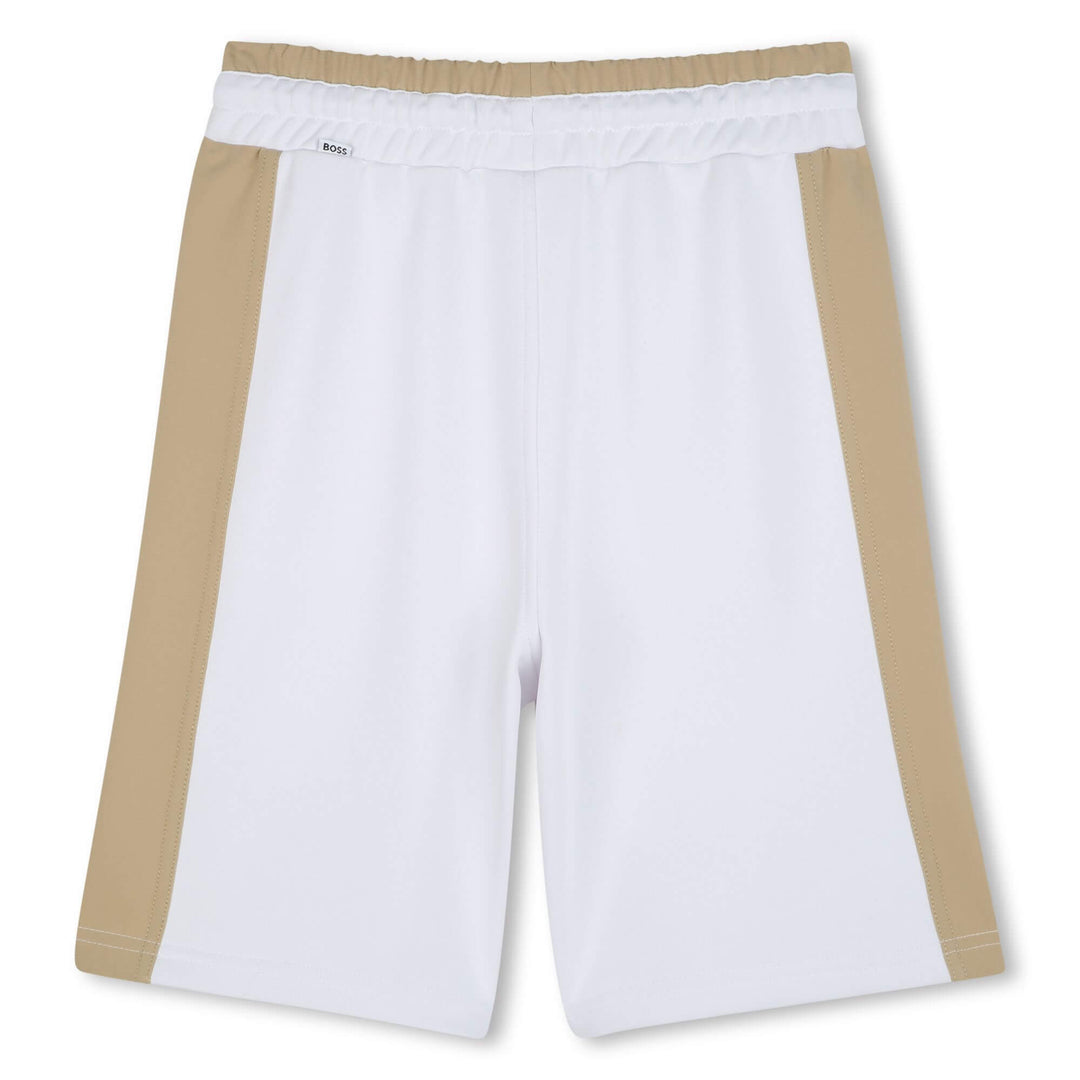 Hugo Boss White & Sand Shorts