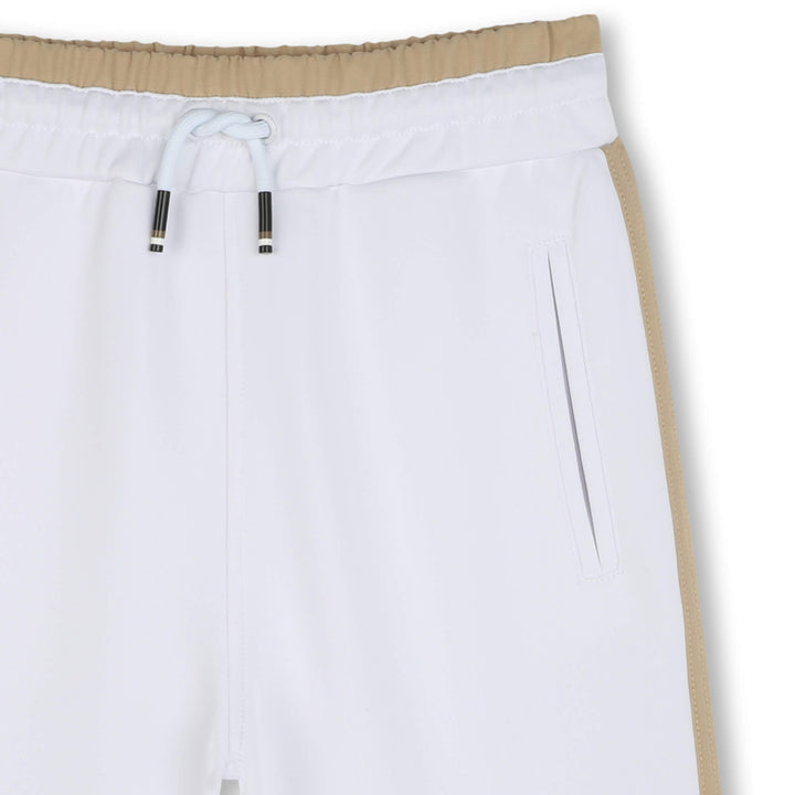 Hugo Boss White & Sand Shorts