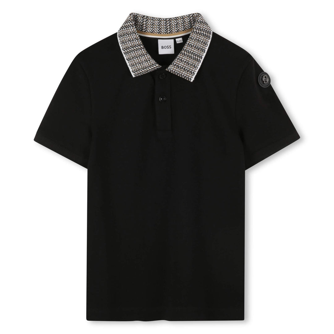 Hugo Boss Printed Collar Polo