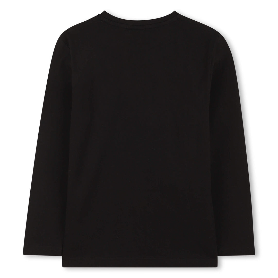 Hugo Boss Printed Logo Black Top
