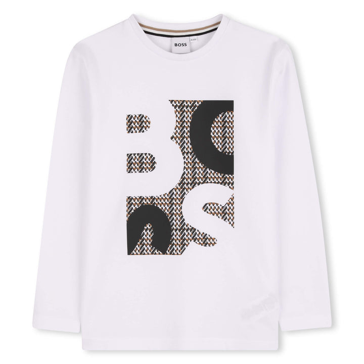 Hugo Boss Printed Logo White Top