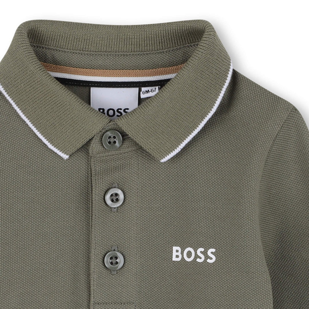 Hugo Boss Baby Boys Green Polo