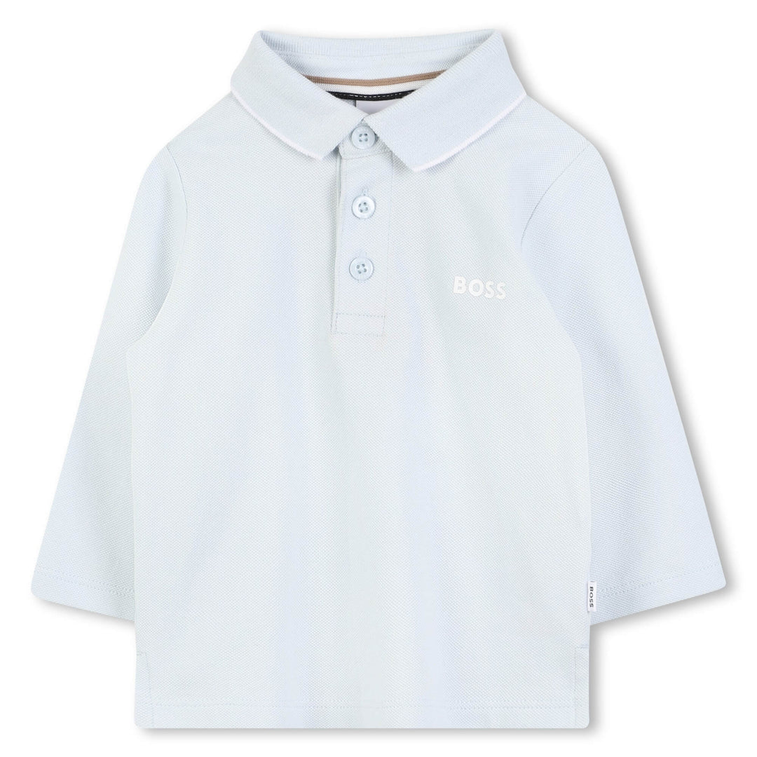 Hugo Boss Baby Boys Pale Blue Polo