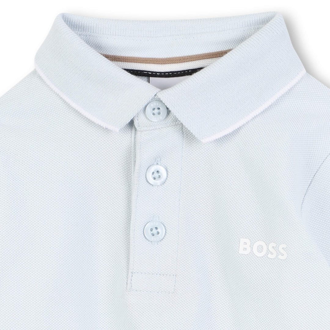 Hugo Boss Baby Boys Pale Blue Polo