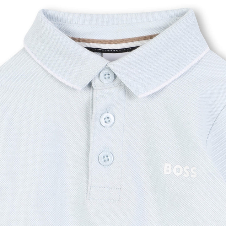 Hugo Boss Baby Boys Pale Blue Polo