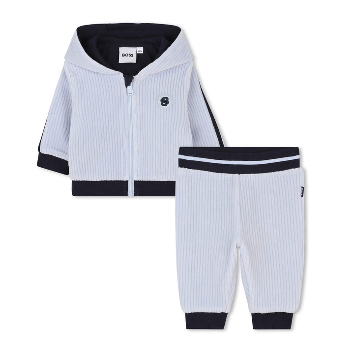 Hugo Boss Baby Boys Blue Velvet Tracksuit