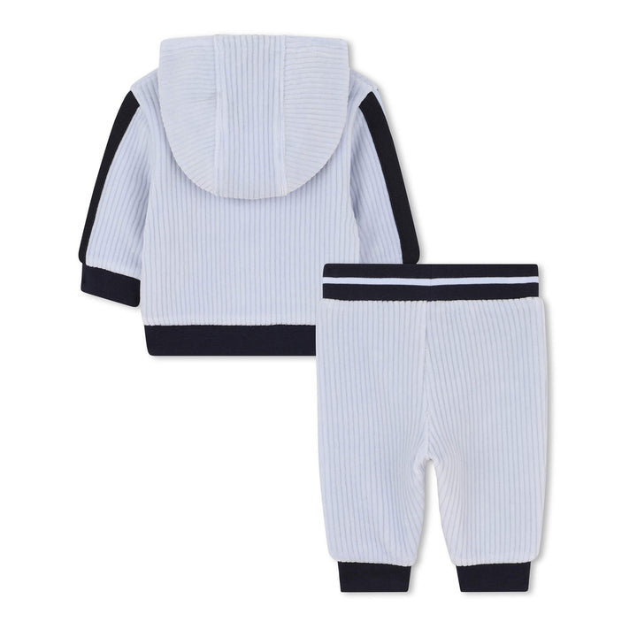 Hugo Boss Baby Boys Blue Velvet Tracksuit