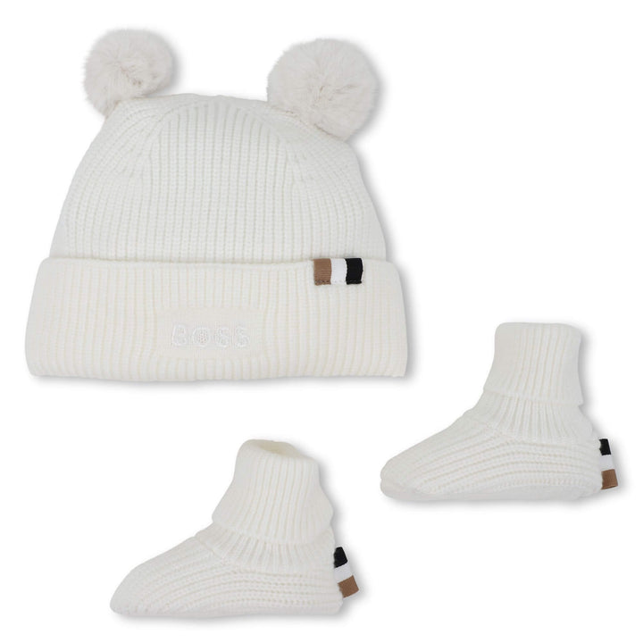 Hugo Boss Baby Bear Hat & Slippers Set