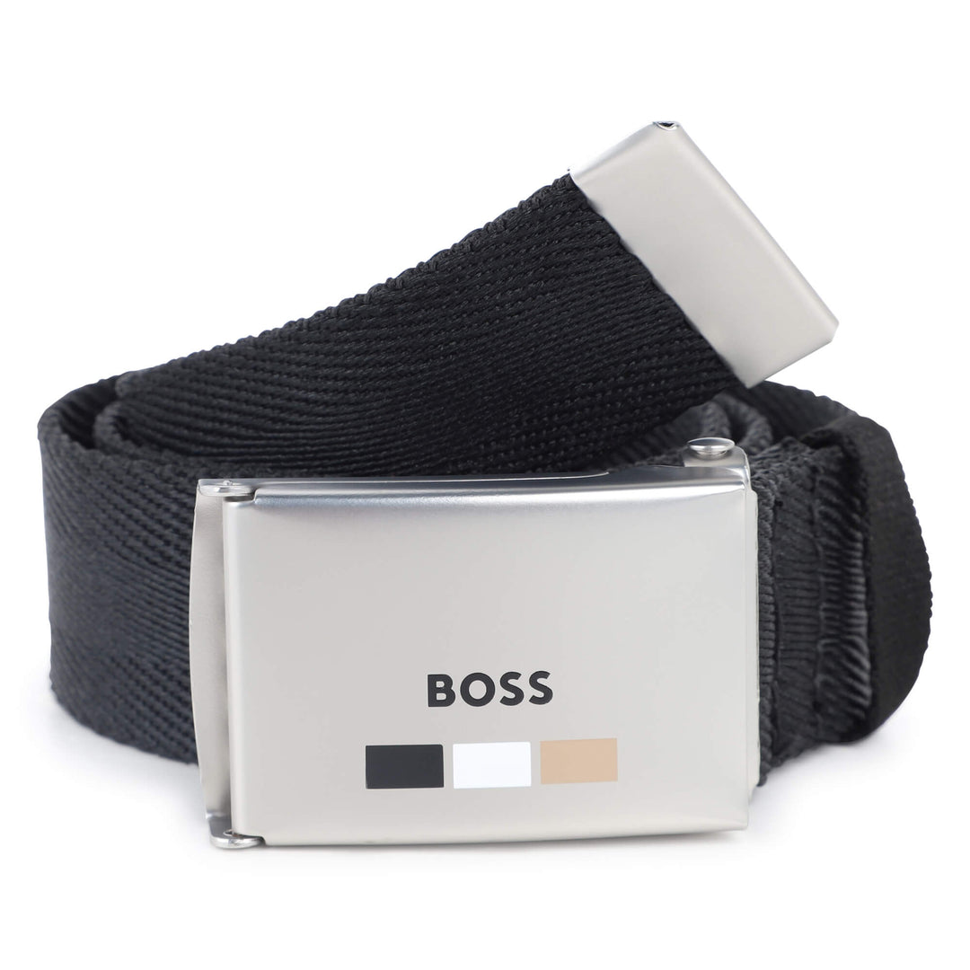 Hugo Boss Silver Buckle Belt