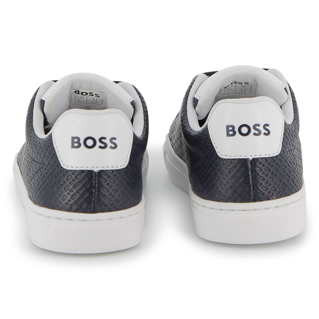 Hugo Boss Leather Navy Sneakers