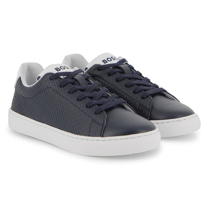 Hugo Boss Leather Navy Sneakers