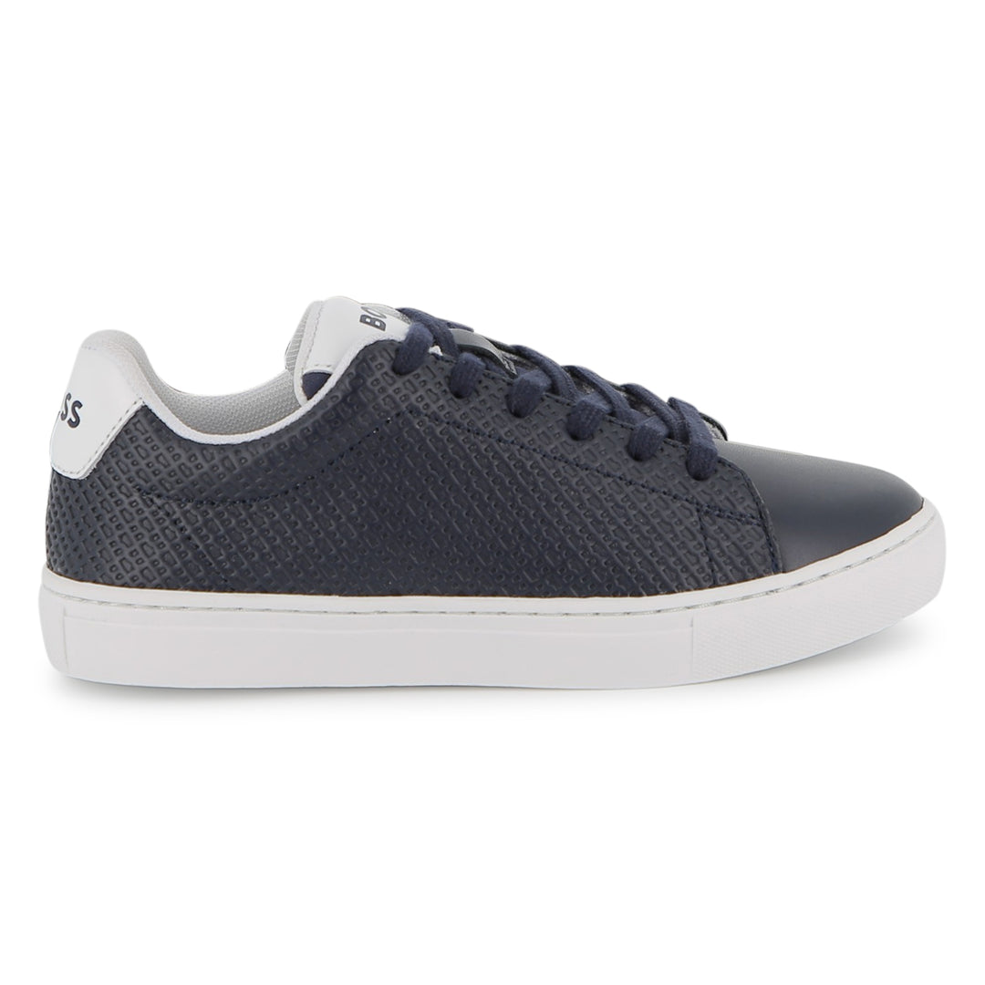 Hugo Boss Leather Navy Sneakers