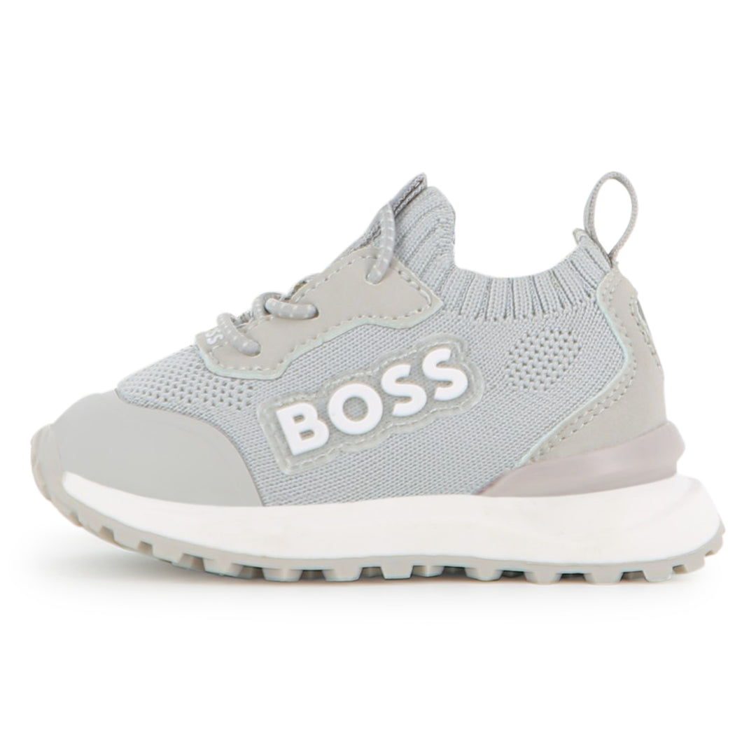 Hugo Boss Baby Boys Grey Sock Sneakers