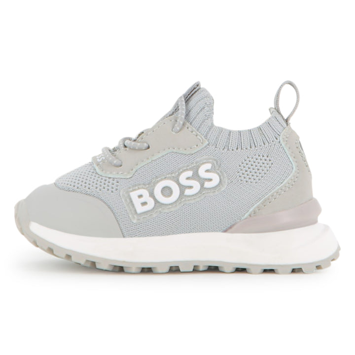 Hugo Boss Baby Boys Grey Sock Sneakers