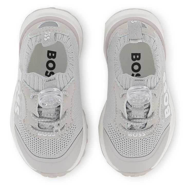 Hugo Boss Baby Boys Grey Sock Sneakers