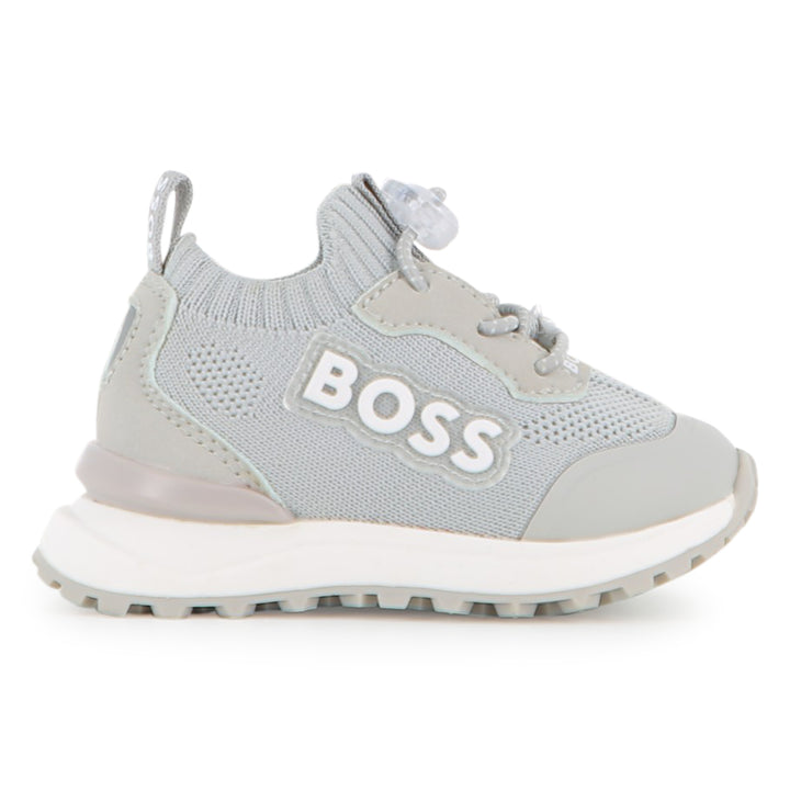 Hugo Boss Baby Boys Grey Sock Sneakers