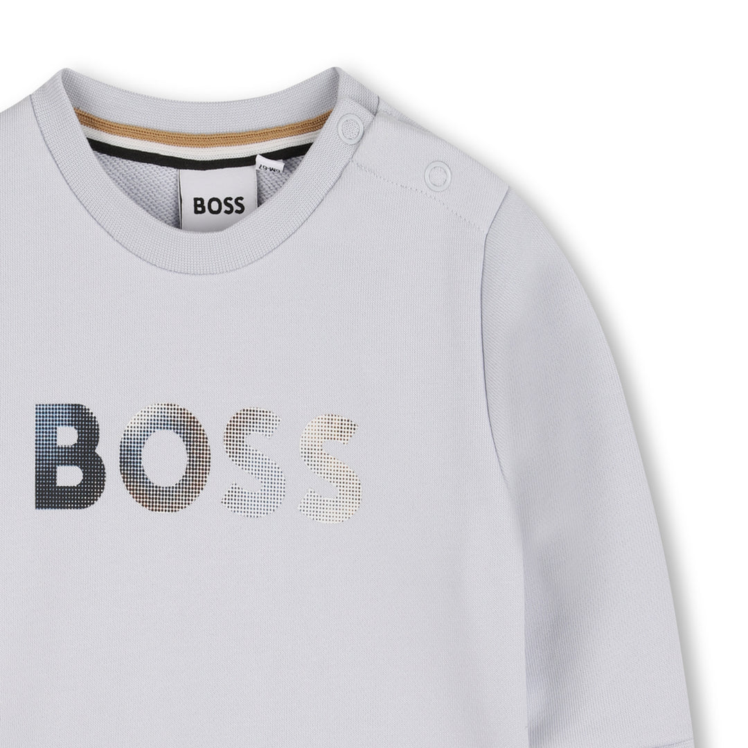 Hugo Boss Baby Boys Pale Blue Sweatshirt