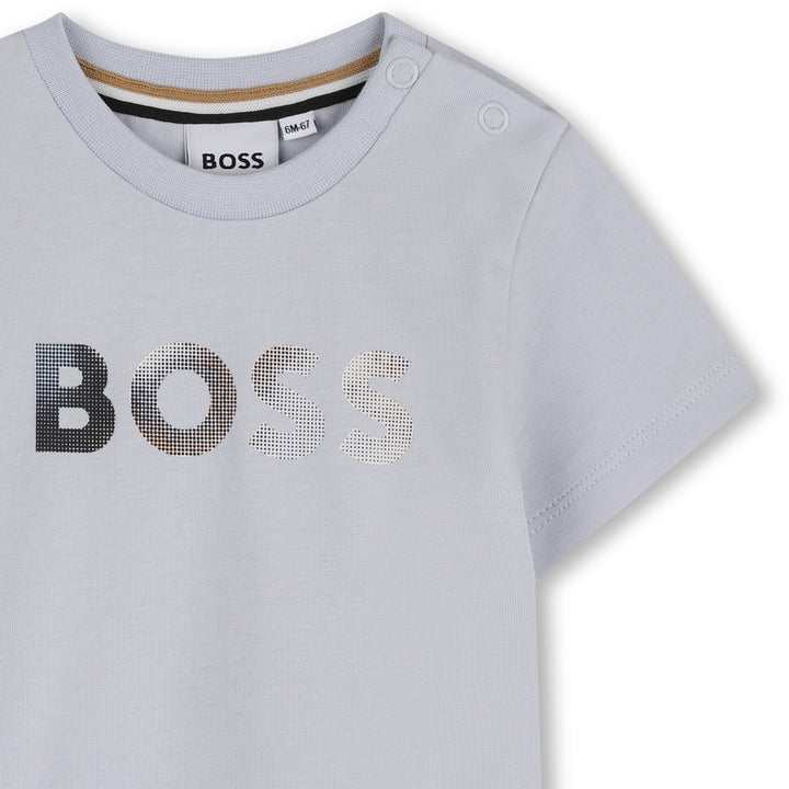 Hugo Boss Baby Boys Pale Blue T-Shirt