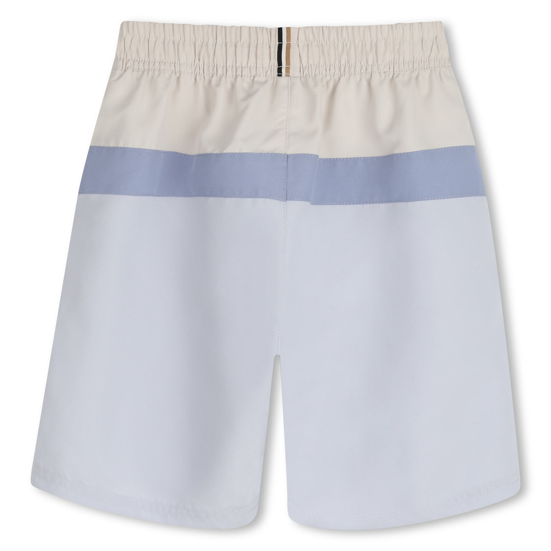 Hugo Boss Blue & Beige Swim Shorts