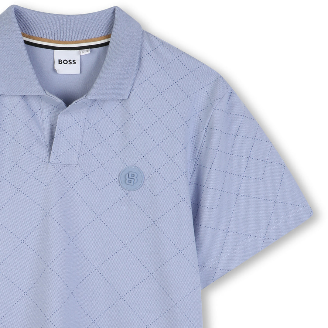 Hugo Boss Quilted Effect Polo