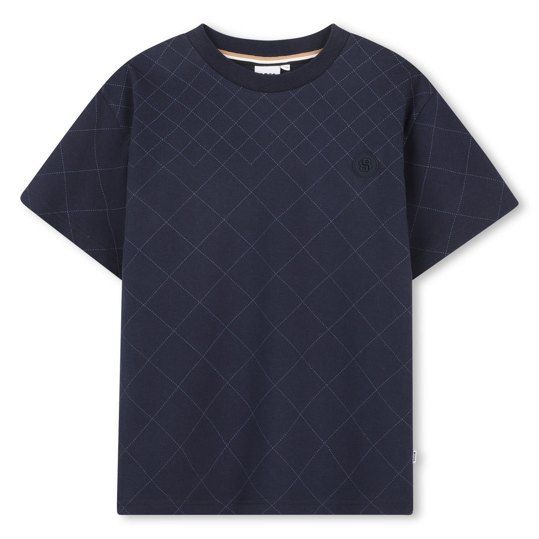 Hugo Boss Quilted Effect T-Shirt