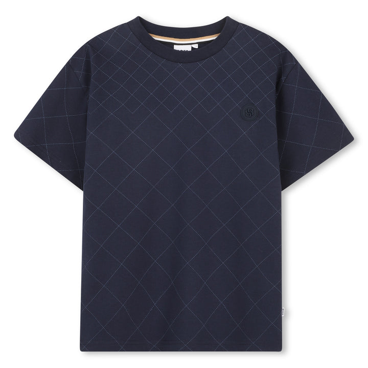 Hugo Boss Quilted Effect T-Shirt