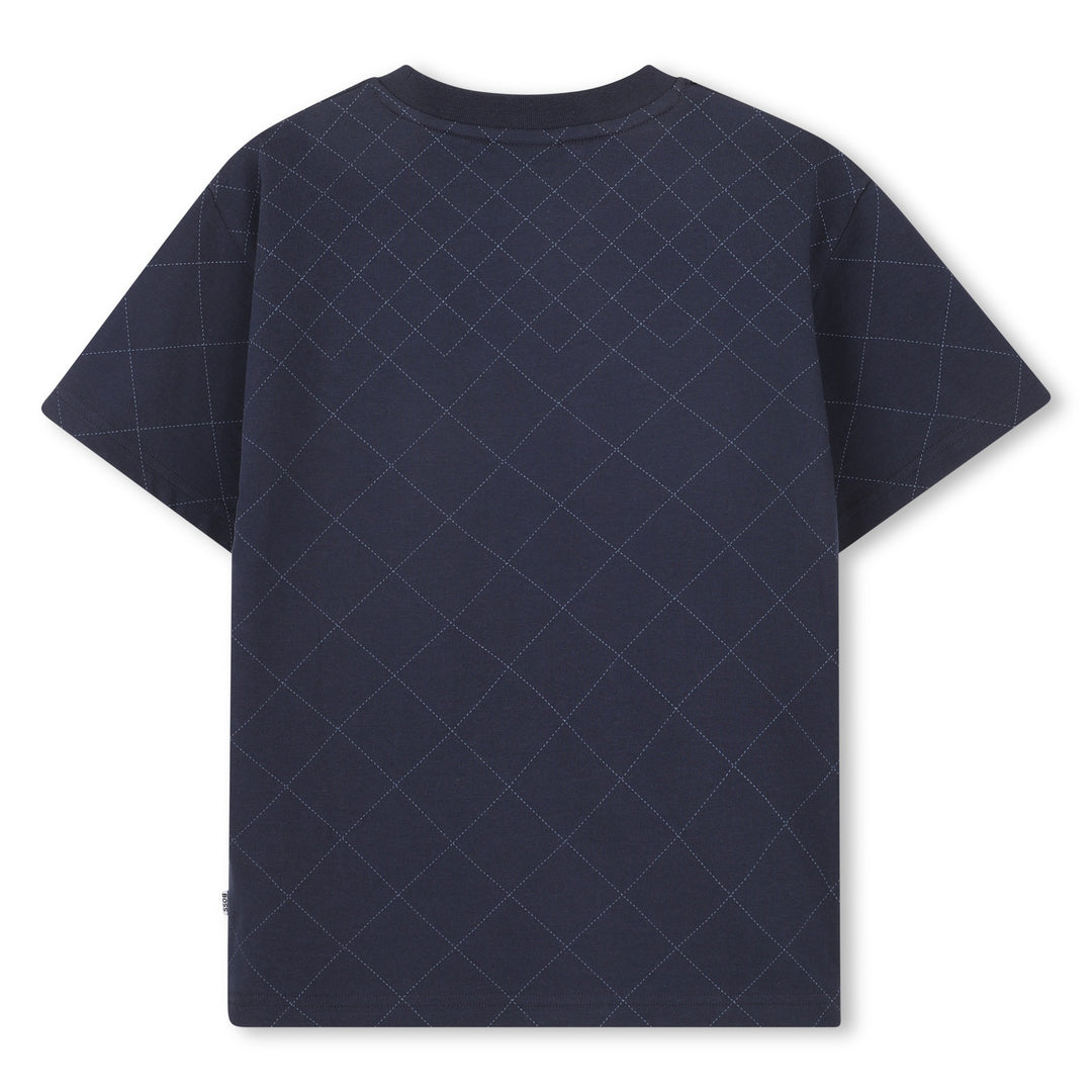 Hugo Boss Quilted Effect T-Shirt