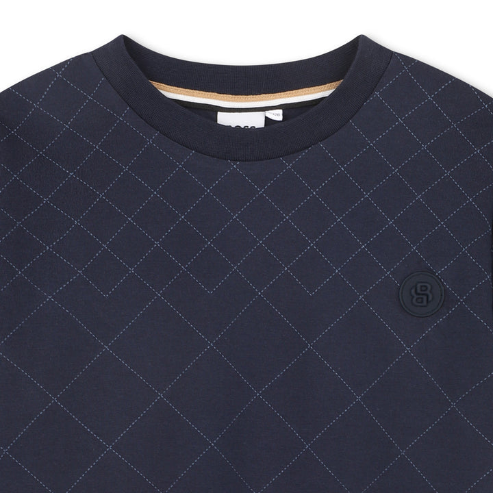 Hugo Boss Quilted Effect T-Shirt