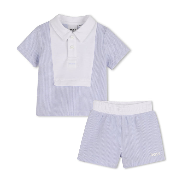 Hugo Boss Baby Boys Blue & White Ensemble