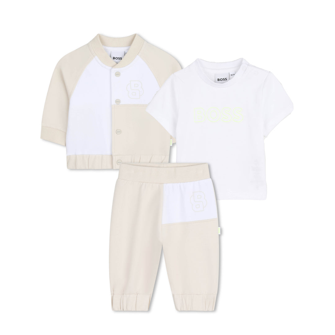 Hugo Boss Baby Boys Beige Tracksuit