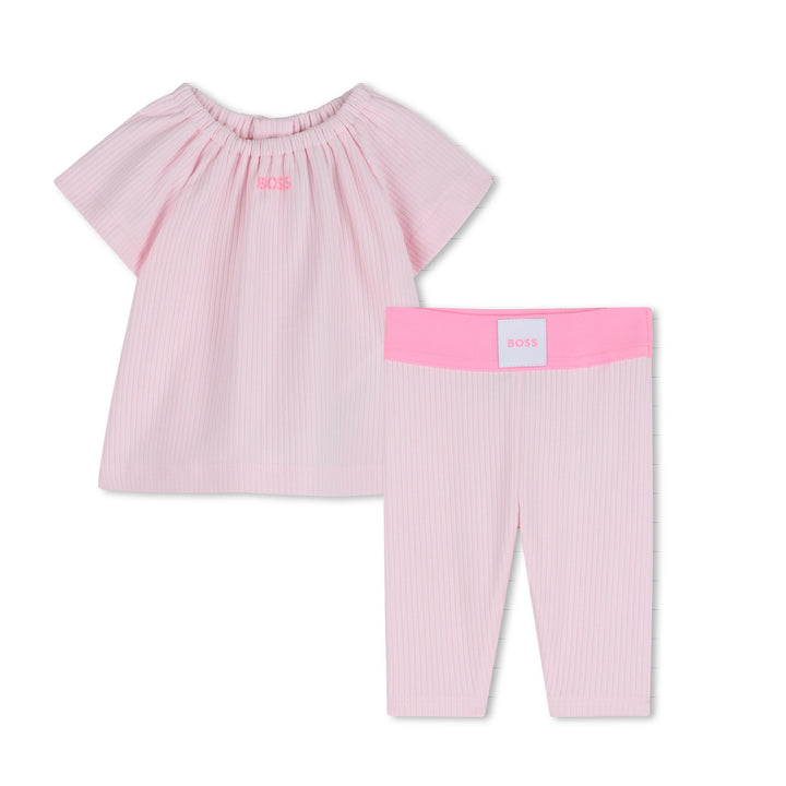 Hugo Boss Baby Girls Pink Ensemble
