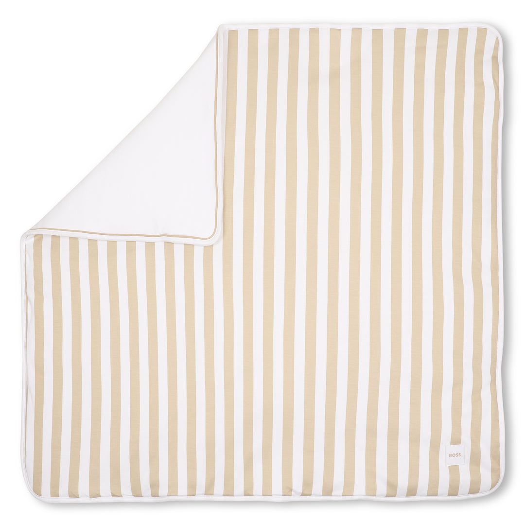 Hugo Boss Baby Striped Beige Blanket