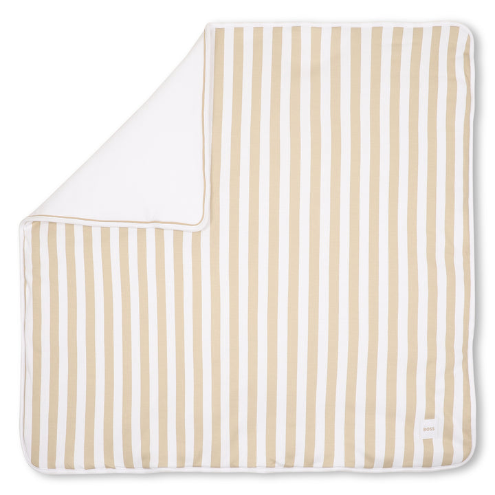Hugo Boss Baby Striped Beige Blanket