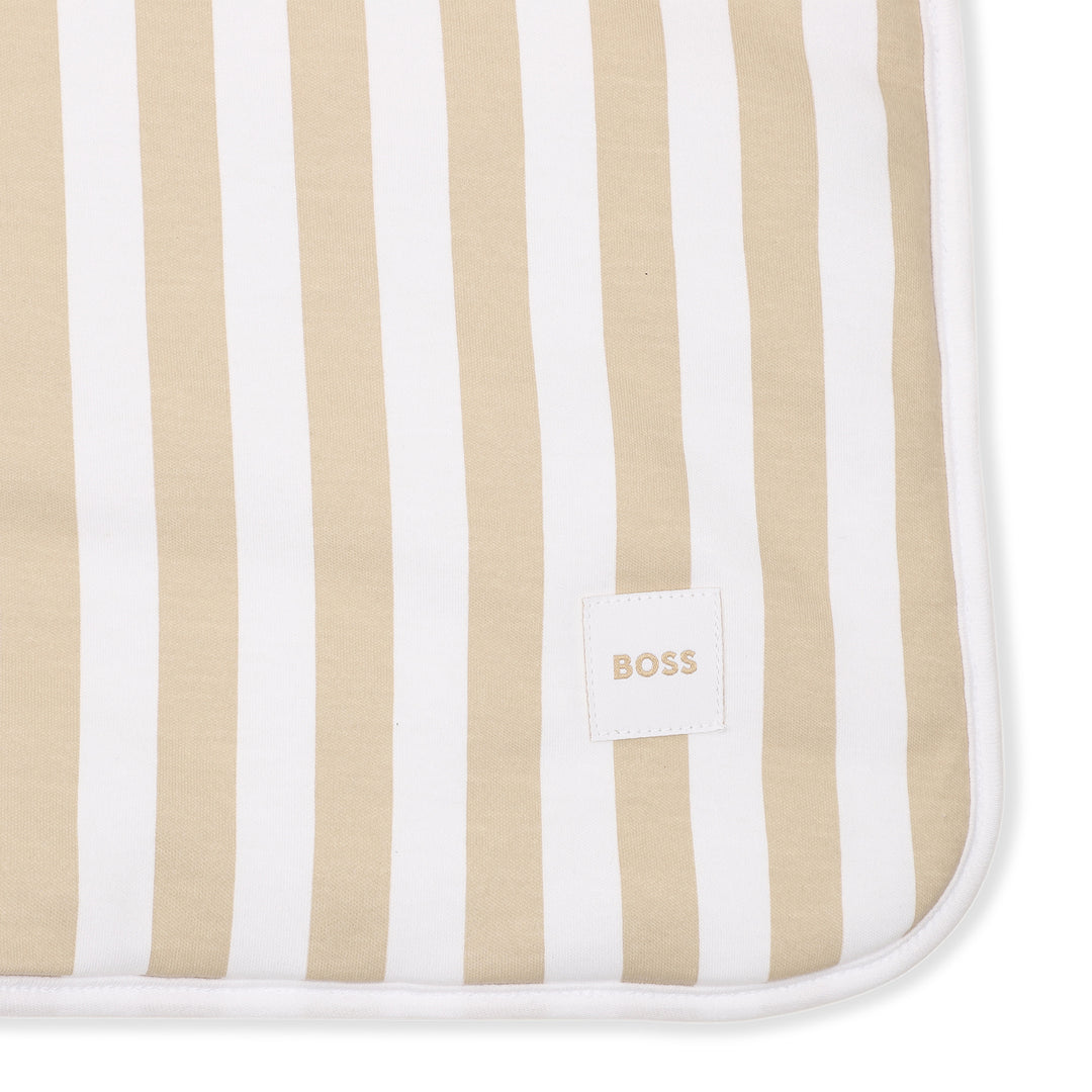 Hugo Boss Baby Striped Beige Blanket