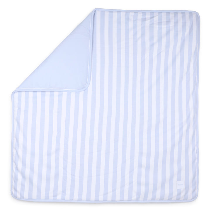 Hugo Boss Baby Boys Striped Blue Blanket