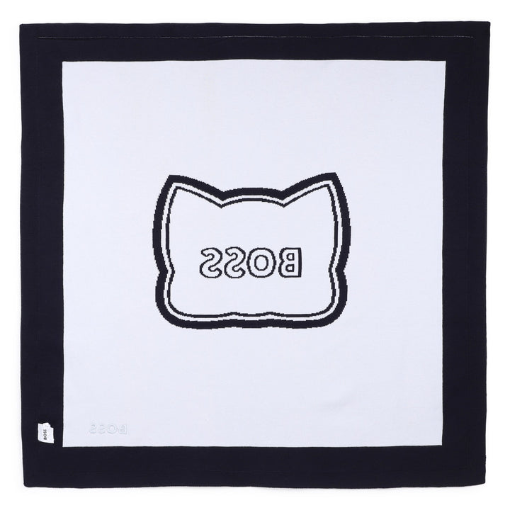 Hugo Boss Baby Boys Navy Panda Knit Blanket
