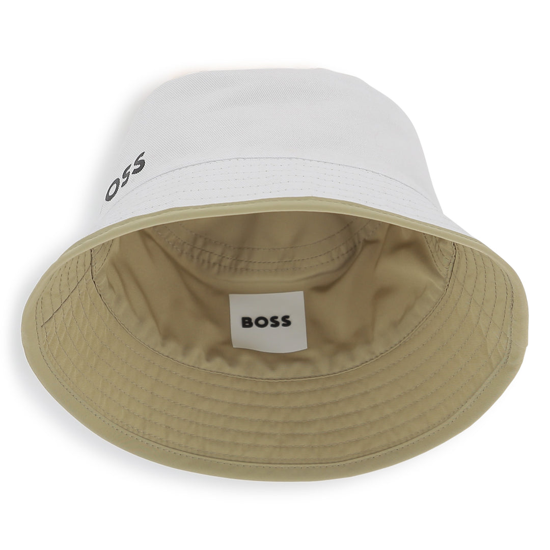Hugo Boss Baby Boys Reversible Stone Bucket Hat