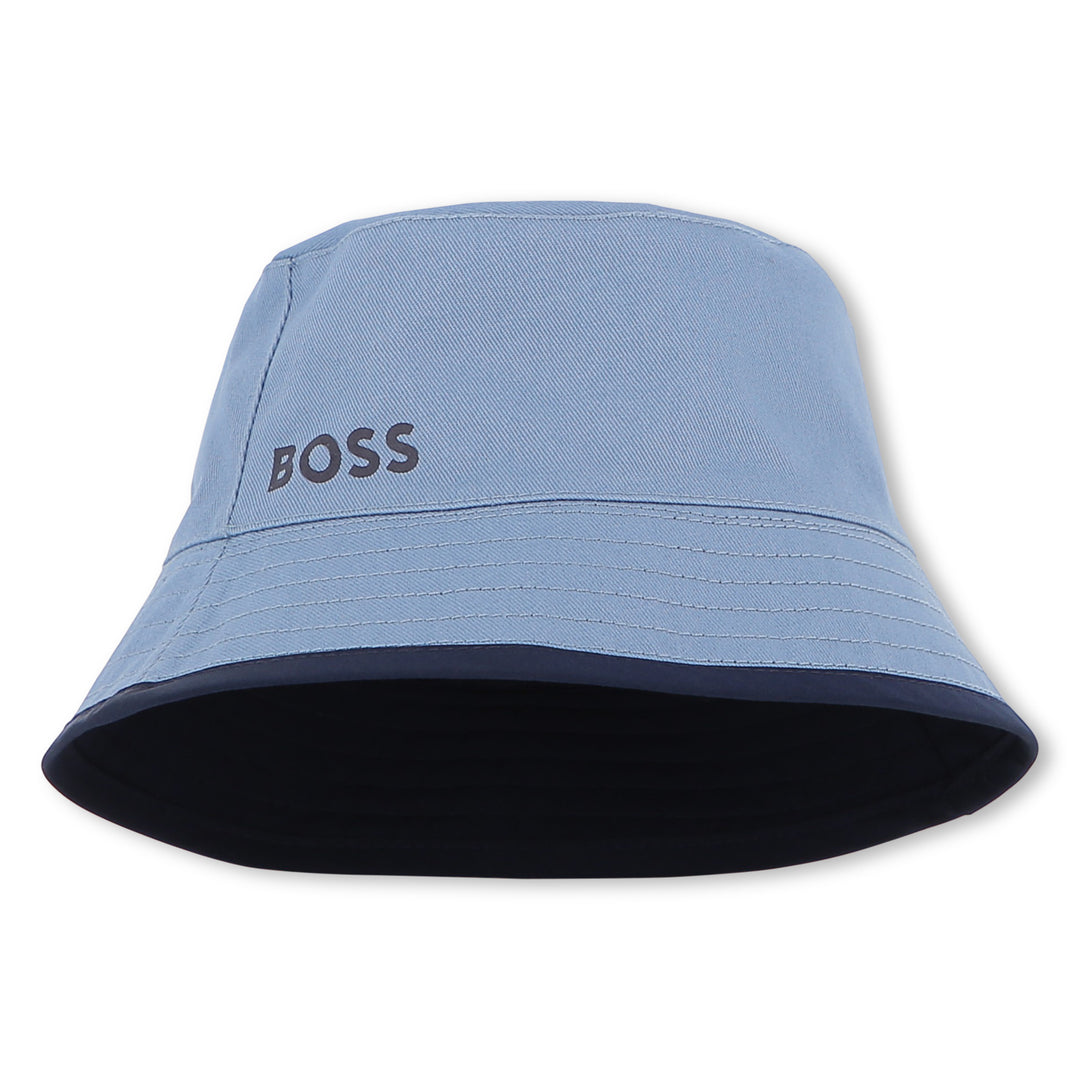 Hugo Boss Baby Boys Reversible Blue Bucket Hat
